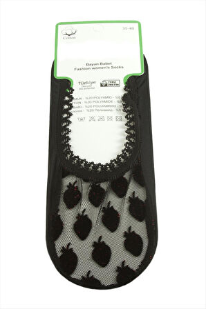 Çilek Dantel Babet Çorap