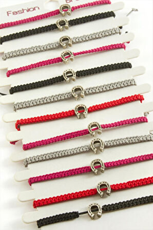 Nal Makrome Örgülü Bileklik