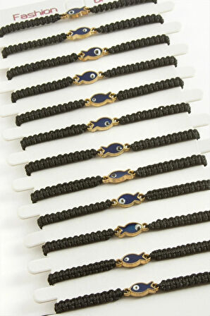 Balık Makrome Örgülü Bileklik