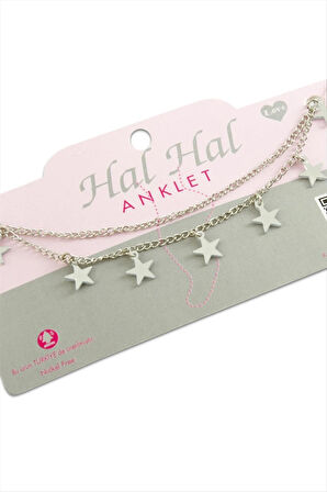 Yıldız Çift Zincirli Halhal