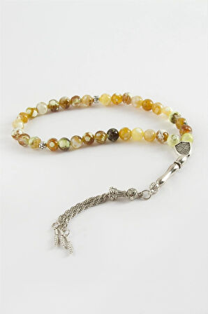 Akik Doğaltaş Tesbih 8 mm