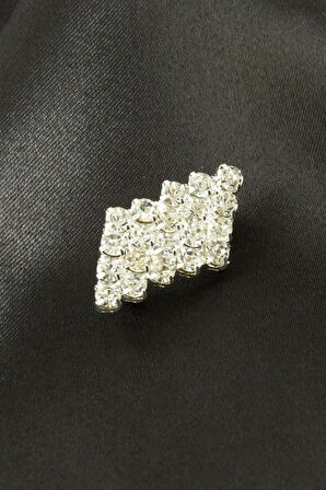 Zikzak Taşlı Broş