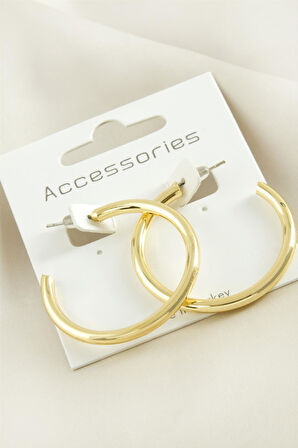 Boru Halka Küpe 3,5 cm