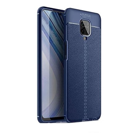 Smcase Xiaomi Redmi Note 9S Kılıf Deri Dokulu Silikon