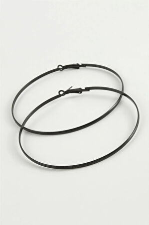 Düz Metal Halka Küpe 8-9-10 cm