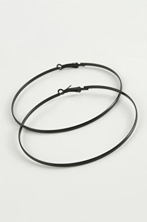 Düz Metal Halka Küpe 8-9-10 cm