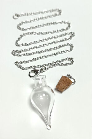 Mantar Kapaklı Boş Fanus Canlı Kolye