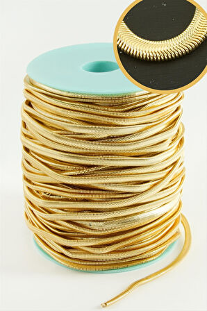 5 mm Sarı Renkli İtalyan Zinciri 50 Metre