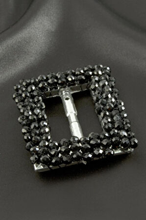 Dikdörtgen Taşlı Kemer Tokası 1 Adet