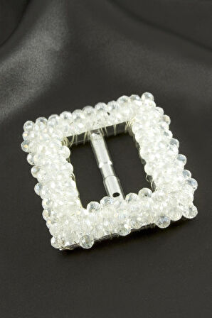 Dikdörtgen Taşlı Kemer Tokası 1 Adet