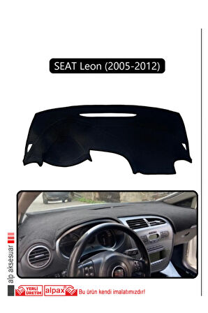 Seat Leon (2005-2012) Torpido Koruma  Halısı -  Siyah Kenar