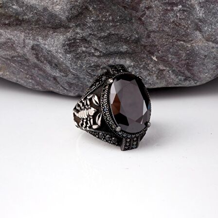 ZİRKON TAŞLI AKREP MODEL ERKEK GÜMÜŞ YÜZÜK