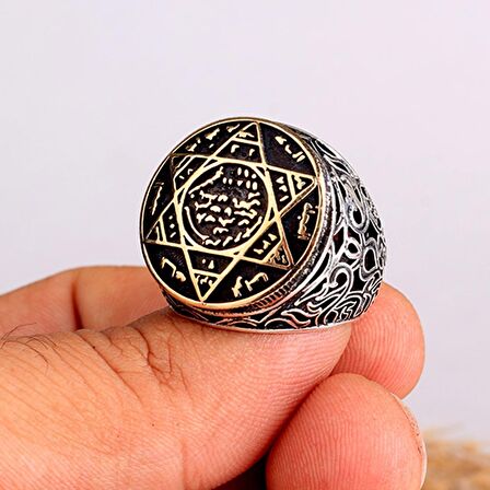 925 AYAR GÜMÜŞ MÜHRÜ SÜLEYMAN MODEL YÜZÜK