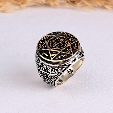 925 AYAR GÜMÜŞ MÜHRÜ SÜLEYMAN MODEL YÜZÜK