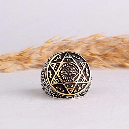 925 AYAR GÜMÜŞ MÜHRÜ SÜLEYMAN MODEL YÜZÜK