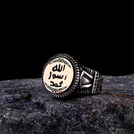 HZ MUHAMMED MÜHRÜ 925 AYAR GÜMÜŞ ERKEK YÜZÜK