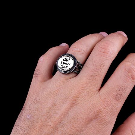 HZ MUHAMMED MÜHRÜ 925 AYAR GÜMÜŞ ERKEK YÜZÜK