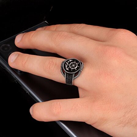 DENİZ ÇAPASI 925 AYAR GÜMÜŞ ERKEK YÜZÜK