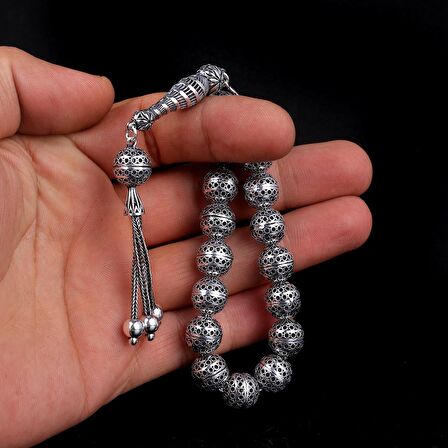 TAMAMI 925 AYAR GÜMÜŞ MASKOT BOY TESBİH