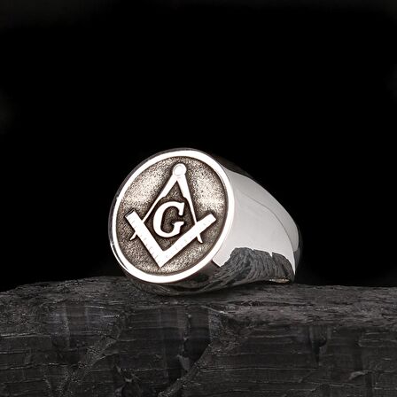 925 AYAR GÜMÜŞ MASON TASARIM GÜMÜŞ YÜZÜK