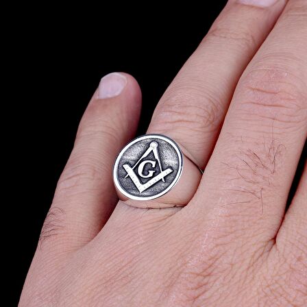 925 AYAR GÜMÜŞ MASON TASARIM GÜMÜŞ YÜZÜK