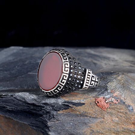 OVAL MODEL AKİK TAŞLI 925 AYAR GÜMÜŞ YÜZÜK