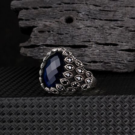 ZİRKON TAŞLI DAMLA MODEL 925 AYAR GÜMÜŞ YÜZÜK