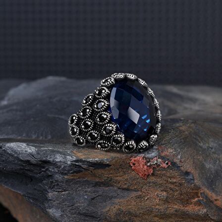 ZİRKON TAŞLI DAMLA MODEL 925 AYAR GÜMÜŞ YÜZÜK