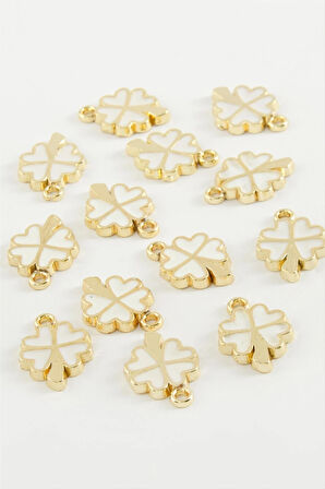 Yonca Tek Kulplu Mineli Bileklik ve Kolye Ucu Aparatı 1 Adet