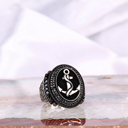 925 AYAR GÜMÜŞ MİKRO TAŞLI ÇAPA MODEL YÜZÜK