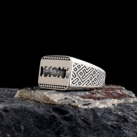 925 Ayar Gümüş Jilet Model Erkek Yüzük