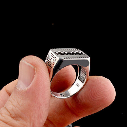 925 Ayar Gümüş Jilet Model Erkek Yüzük