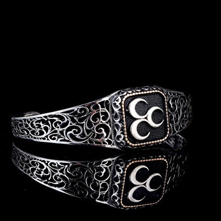 925 Ayar Gümüş Üç Hilal Model Otantik Motif Erkek Bileklik