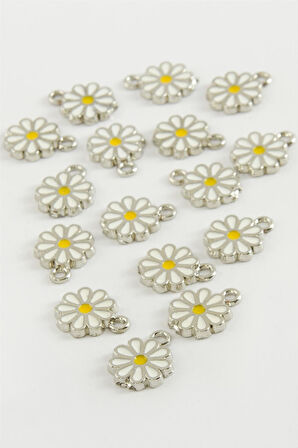 Papatya Tek Kulplu Mineli Bileklik ve Kolye Ucu Aparatı 1 Adet