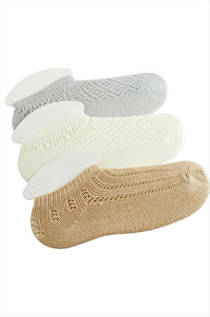 Dantel Yünlü Kısa Çorap