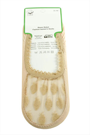 Çilek Dantel Babet Çorap
