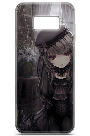 Samsung Galaxy S8 Plus uyumlu Girls 33 Koruma Kılıfı Gotik Anime