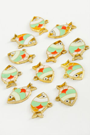 Balık Tek Kulp Mineli Bileklik ve Kolye Ucu Aparatı 1 Adet