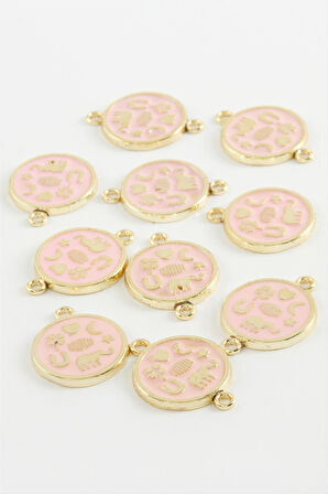 Yuvarlak Çift Kulp Mineli Bileklik ve Kolye Ucu Aparatı 1 Adet