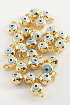 Nazar Tek Kulplu Mineli Bileklik ve Kolye Ucu Aparatı 1 Adet