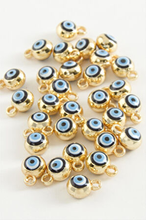 Nazar Tek Kulplu Mineli Bileklik ve Kolye Ucu Aparatı 1 Adet