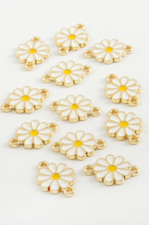 Papatya Çift Kulplu Mineli Bileklik ve Kolye Ucu Aparatı 1 Adet