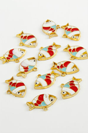 Balık Tek Kulp Mineli Bileklik ve Kolye Ucu Aparatı 1 Adet