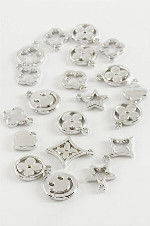 Karışık Tek Kulplu Metal Bileklik ve Kolye Ucu Aparatı 1 Adet