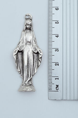 3'lü Kuru Kafa Meryem Ana Ters Keçi Baphomet Gümüş Kaplama Kolye Seti