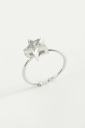 Dikdörtgen Taşlı Yüzük