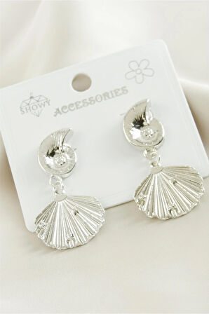 İstiridye Metal Küpe