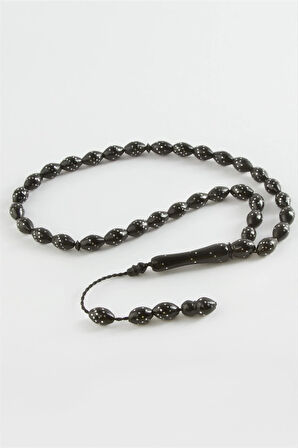 Arpa Kesim İşlemeli Kuka Tesbih 8*10 mm