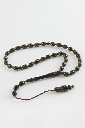 Damla Kesim İşlemeli Kuka Tesbih 5*8 mm