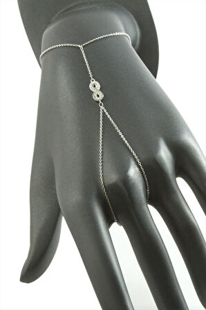 Sonsuzluk Zirkon Taşlı Lüks Çelik Şahmeran